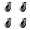 Service Caster 8'' Heavy Duty Semi Steel Cast Iron Caster Set with Swivel Locks , 4PK CRAN-SCC-KP92S830-SSR-BSL-4 - alternate 1